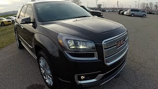 preview picture of video '2015 GMC Acadia Denali Black | Used SUV Martinsville, IN | Luxury Vehicles |  17728A'