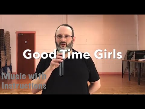 BEGINNER LINE DANCE LESSON 68 - Good Time Girls - Part 2 - Music with verbal instruction