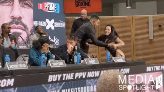 LIL KYMCHII CONFRONTS LIL BELLSY AT KSI VS JOE FOURNIER PRESS CONFERENCE: MEDIA SPOTLIGHT UK