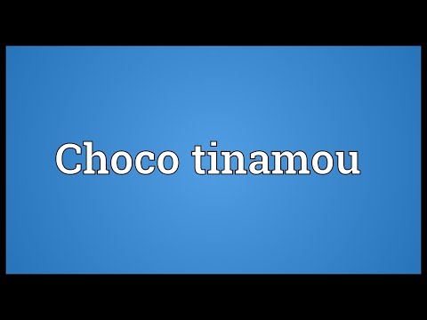Choco tinamou Meaning