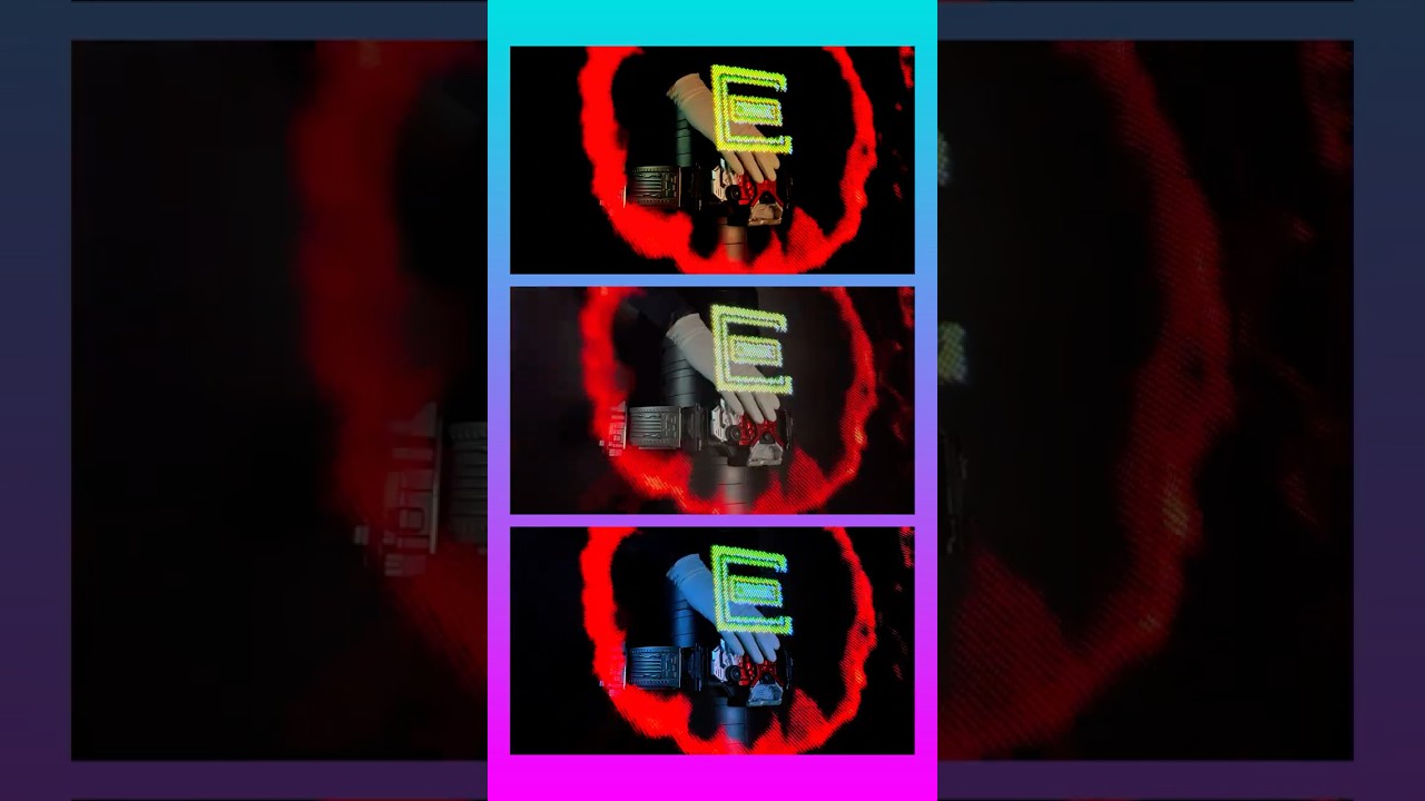 割とガチ演出　赤→青へ変化　エターナル変身再現