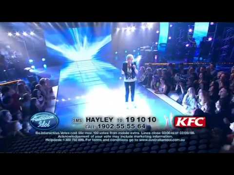 Australian Idol - Hayley Warner - Finals Week 1