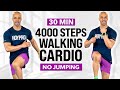 30 Minute Walking Workout For Weight Loss 4000 Steps No Jumping Easy Cardio Walk At Home