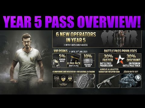 YEAR 5 PASS OVERVIEW! (New Weapon Skin and Jager Set) - Rainbow Six Siege Void Edge