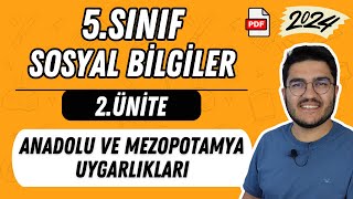 5Sınıf Sosyal Bilgiler 2Ünite Anadolu ve Mezopo