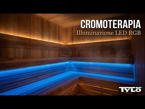 Illuminazione LED RGB per Sauna: Cromoterapia Live trailer