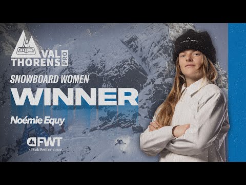 Noémie Equy Snowboard Woman Winning Run - 2026 Val Thorens Pro