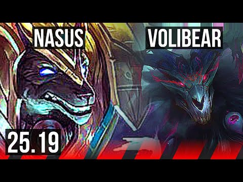 NASUS vs VOLIBEAR (TOP) | EUW Master | 25.19