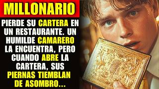MILLONARIO Pierde su CARTERA en un Restaurante. Un Humilde Camarero la Encuentra, Pero Cuando Abre..