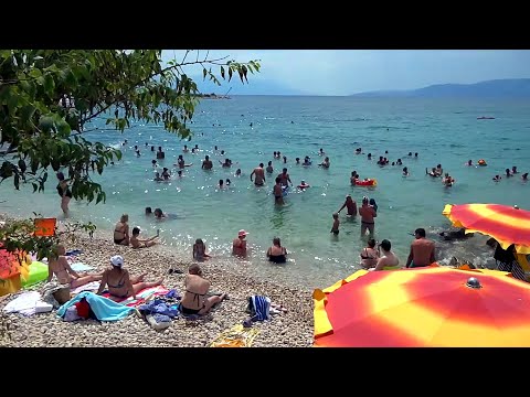 Novi Vinodolski 🏖 Plaža 🏖️ Beach 🇭🇷 Croatia 🏖️ Adriatic sea