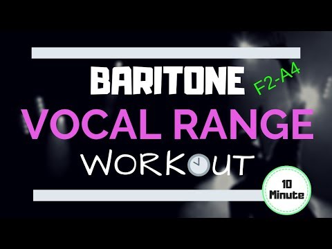 BARITONE Vocal Exercises - Improve Your Singing Range