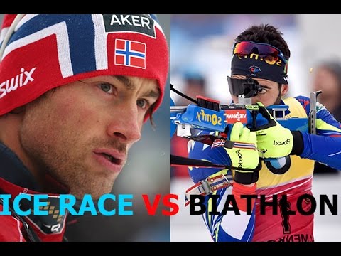 Martin Fourcade VS Petter Northug. The Race of the champions MEN 10.04.16 Russia Tyumen