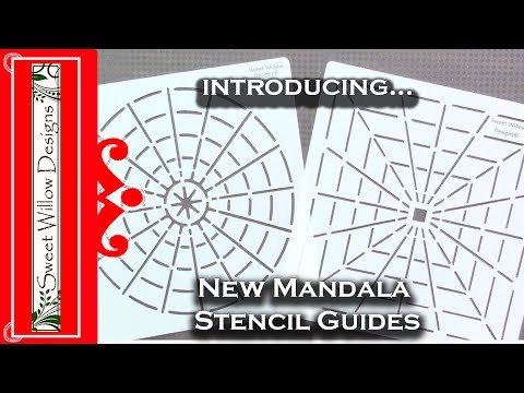 #1 - INTRODUCING MANDALA STENCIL GUIDES SMALL SET 5.75" X 5.75"