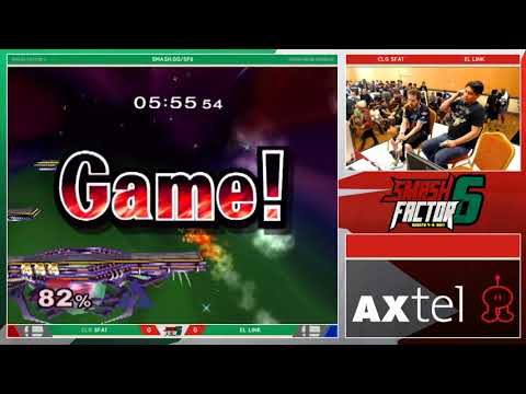 Smash Factor 6 - CLG | SFAT (Fox) Vs. El Link (Link) - Melee Winners Top 32