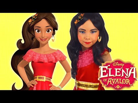 Elena of Avalor Kids Makeup Disney Princess Alisa Plays with Toy Guitar and Pretend Play with Dolls