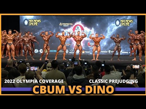 2022 MR OLYMPIA CLASSIC PHYSIQUE PREJUDGING - C BUM, DOMINATED FIRST CALL OUT RAMON  2nd