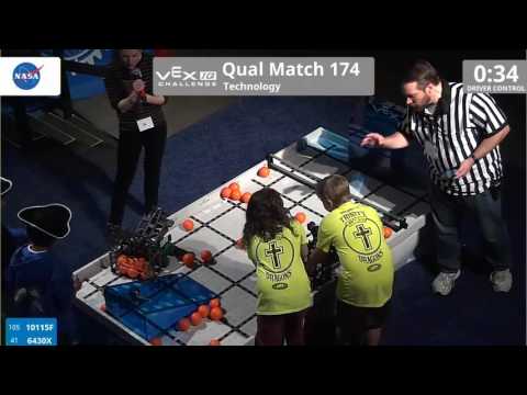 VEX Worlds 2016 - VEXIQ Elementary School - Technology - Qual 174 (10115F 6430X) 86