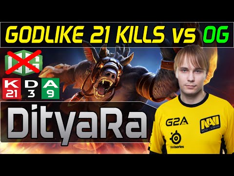 Dota 2 | Na`Vi Ditya-Ra - Ursa 21 Kills REKT OG @Starladder Tournament Gameplay