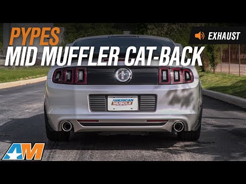 2011-2014 Mustang V6 Pypes Mid Muffler Cat-Back Exhaust Sound Clip & Install