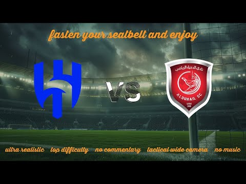 Al-Hilal vs Al-Duhail | AFC Champions League Elite | 🏆 Top Difficulty 🔇 No Commentary.
