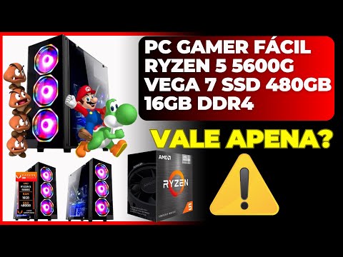 PC Gamer Barato PERFEITO para 1080p? Ryzen 5 5600G + SSD + 16GB RAM! pc gamer barato