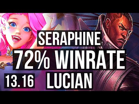 SERAPHINE & Nautilus vs LUCIAN & Nami (ADC) | 72% winrate, 3/1/6 | KR Master | 13.16