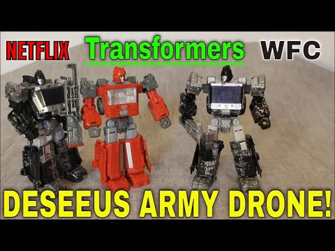 Transformers WFC Netflix Deseeus (Quintesson) Army Drone - GotBot True Review NUMBER 846