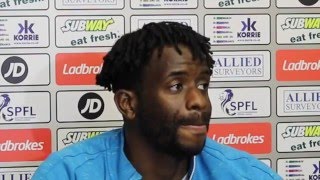 CaleyJagsTV : Andrea Mutombo Match Preview v Hearts : 12/04/16 video