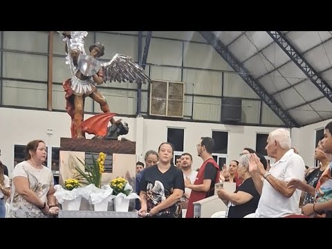 QUEM COMO DEUS ?  NINGUÉM COMO DEUS !procissão da imagem de São Miguel Arcanjo Bandeirantes PR 🇧🇷 