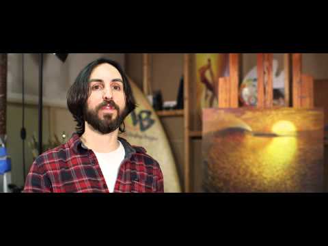 "Arrival by the Sea" - Surf Art Painting by Jay Alders