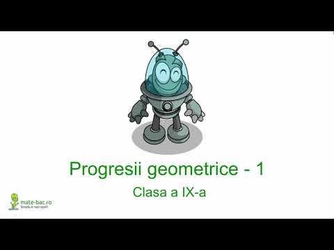 Progresia geometrica _ Algebra cls. a 9a