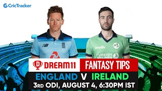 England vs Ireland 3rd ODI Dream11 tips | ENG v IRE Fantasy | CricTracker