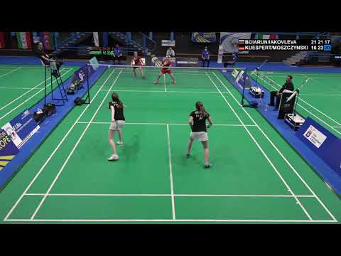 Match point - Boiarun / Iakovleva vs Kuespert / Moszczynski - WD, SF - Italian Intl. 2021