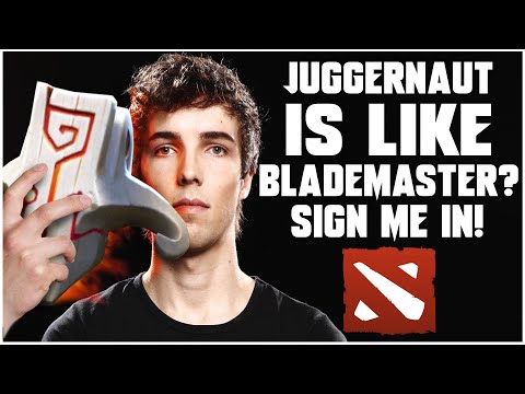 Dota 2's Juggernaut is like WC3's Blademaster - oh I'm gonna LOVE THIS!