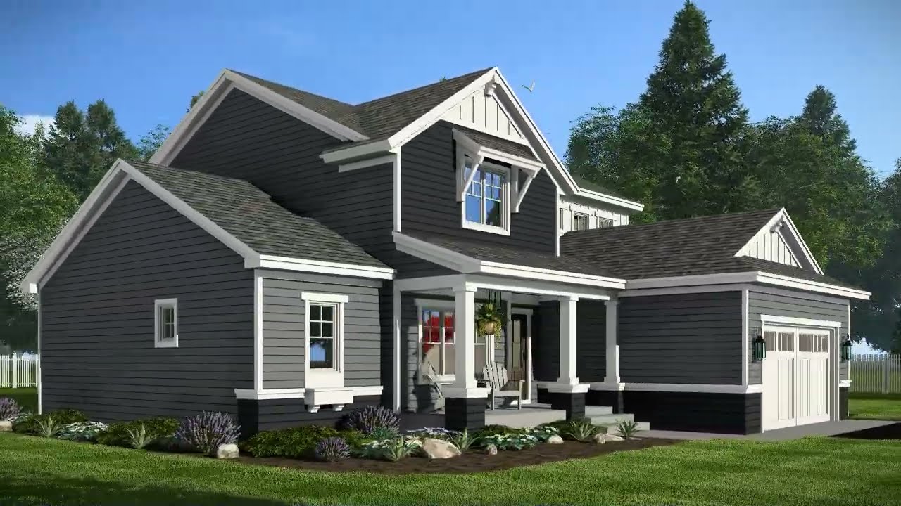 4-Bed Craftsman with an Open Floor Plan | 2,500 sq ft House Plan 098-00526