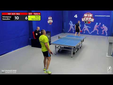 17:30  Самойлов Владимир 3-0 Вавренюк Сергей  стол 4  ЮГ-3  29.07.22