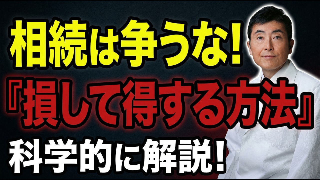 相続は争うな！『損して得する方法』を科学的に解説！