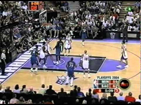 Kevin Garnett  vs Sacramento Kings 2004 Playoffs Game 3 30/15/5/3/3