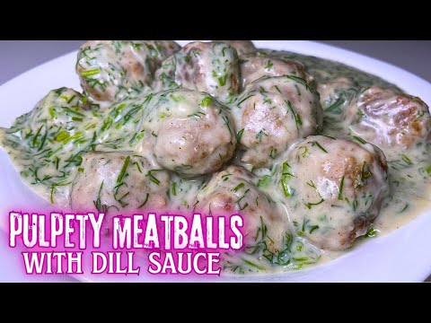 Classic Polish Pulpety Meatballs in Creamy Dill Sauce | Delicious Recipe 中歐料理 波蘭肉丸佐蒔蘿醬