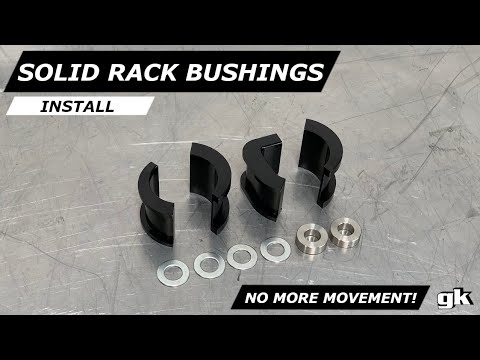 Gktech Solid Aluminium Steering Rack Bushes - Install