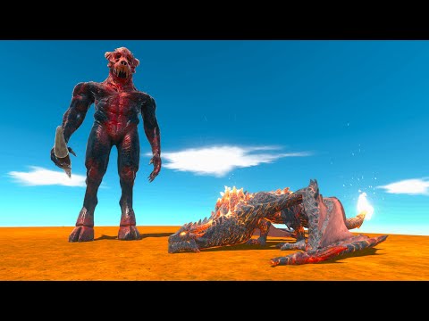 LAVA DRAGON VS GIANT INFERNALS - Animal Revolt Battle Simulator