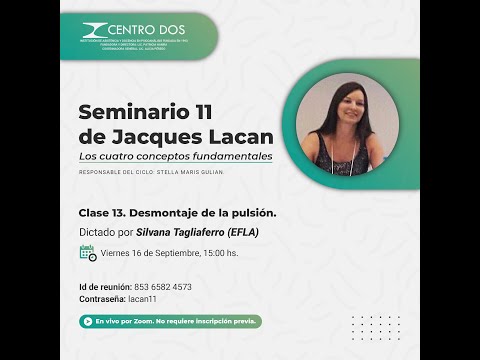 Seminario 11 de Jacques Lacan - Silvana Tagliaferro: Clase 13.