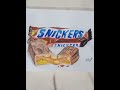 REALISTIC SNICKER DRAWING ART TRANSITION