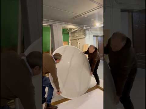Tavolo fisso Punto con piano effetto marmo bianco D150xH76 