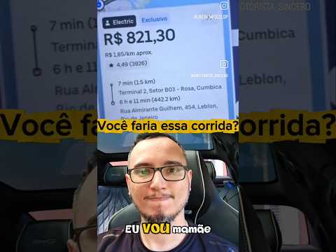 Você faria essa corrida? #uber #motoristadeaplicativo #motoristadeapp