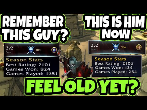 Back to 2100 Destruction Warlock w/ Chaos Bolt Legendary Ranked Arenas - Shadowlands Season 2 PvP