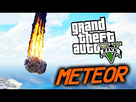 GTA 5 Meteor Mod w/ Angry Planes Mod! (Grand Theft Auto 5 Meteor Mod Gameplay)