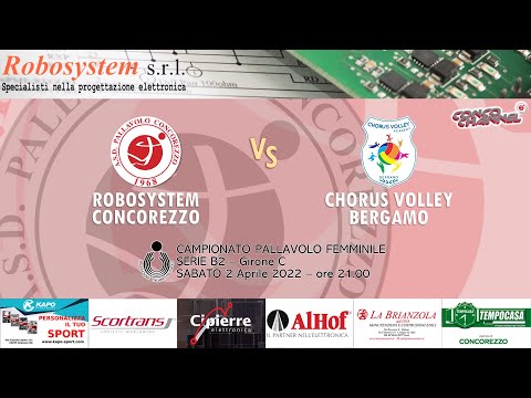 ROBOSYSTEM CONCOREZZO 🆚 Chorus Volley Bergamo