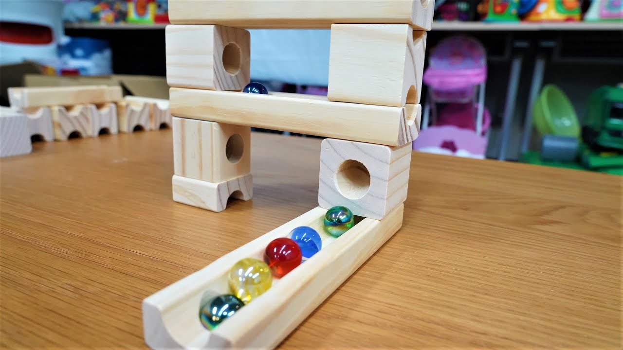 ASMRマーブルラン木製ウェーブローリングボールヒーリング