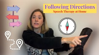 Following Directions for Kids at Home Speech Therapy- Tips to Help Parents With Speech Help for Kids